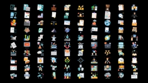 【AE模板】100个商业企业经营办公扁平图标MG动画 100 Business and Startup Icons