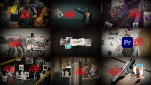 【PR模板】犯罪悬疑主题电影纪录片视频片头动画 Crime Title Sequence