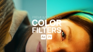 【AE/PR模板】60种时尚电影大片风格化视频调色滤镜预设 Premium Overlays Color Filters