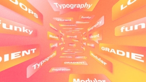 【AE模板】时尚动感创意文字几何图形排版循环动画 Funky Typography Loops