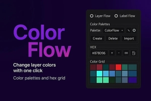 【AE脚本】自定义调色板配色标签应用管理工具 ColorFlow v1.5.4.1 汉化版 +使用教程