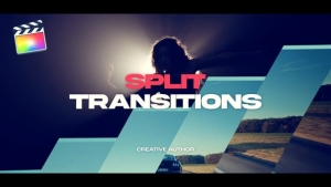 【FCPX插件】26个创意视频画面图形分割分屏转场过渡动画 Split Transitions