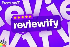 【FCPX插件】30个用户服务产品评价打分图文排版动画 PremiumVFX – Reviewify 汉化版