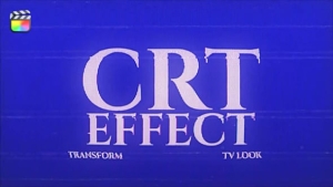 【FCPX插件】复古老电视机录像带故障损坏CRT视觉显示特效 CRT Effect 汉化版