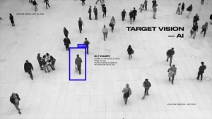 【PR模板】模拟AI人工智能识别画面框选信息展示动画 Target Vision – AI