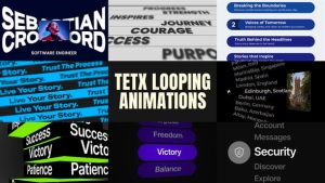 【AE模板】8款潮流时尚文字标题动态排版循环动画(含模板音乐) Looping Text Animations Pack