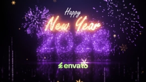 【AE模板】漂亮粒子烟花2026新年快乐片头动画 2026 New Year Celebration Opener