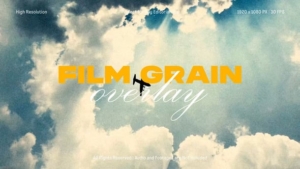 【AE模板】真实复古胶片摄影颗粒纹理视频叠加特效 Film Grain Overlay Pack for After Effects