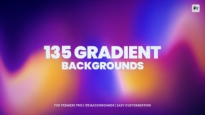 【PR模板】135个彩色渐变模糊背景视觉动画 Gradients for Premiere Pro