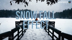 【达芬奇插件】冬天下雪雪花飞舞动画效果 Snow Fall Effect 汉化版