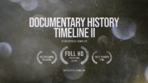 【AE模板】复古历史档案纪录片时间线图文介绍宣传动画 Documentary History Timeline 2