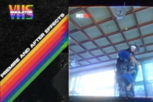 【AE/PR模板】复古老录像带信号故障抖动色差干扰VHS视觉特效 Animafx – VHS Emulator