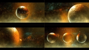 【AE模板】13组3D地球太空粒子元素背景新闻开场标题文字动画 Space Intro