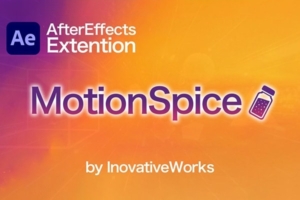 【AE脚本】100多种创意线条几何图形UI界面故障闪烁元素动画 MotionSpice 2 v2.0.3 汉化版 +使用教程