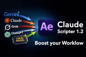 【AE脚本】AI人工智能对话指令生成脚本表达式代码工具 Claude Scripter v1.2.3 汉化版 +使用教程