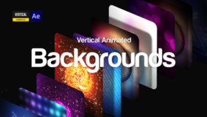 【AE模板】34组竖屏抽象渐变粒子图形灯光秀风格背景动画 Vertical Animated Backgrounds – Social Media Pack