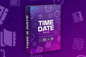 【达芬奇插件】20组独特数字时钟日历日期简洁简洁动画 Time & Date Pack 汉化版