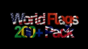 【视频素材】200+世界国家国旗旗帜飘扬特写动画视频素材 World Flags – 200+ Pack
