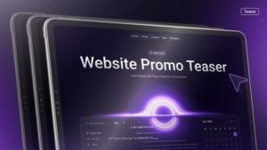 【AE模板】时尚三维透视网站品牌在线服务应用展示动画 Website Promo Teaser