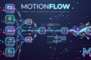 【AE脚本】外部数据实时自动转换动态图形脚本 Motion Flow v1.0 +使用教程