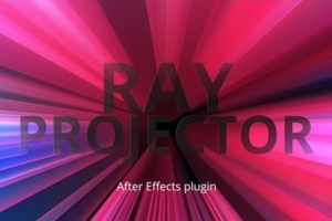 【AE插件】图像边缘轮廓挤压为3D射线扫光特效 Ray Projector v1.0.0