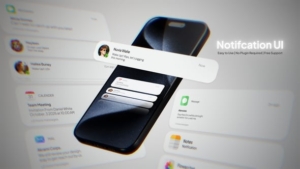 【AE模板】社交聊天手机通讯消息弹窗对话UI界面元素动画 Notification UI Kit
