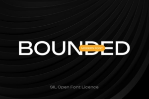 【字体】标准方正标题图文印刷排版包装设计无衬线英文字体 Bounded Typeface