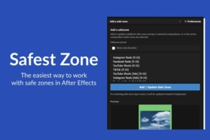 【AE脚本】社交媒体平台视频安全区域裁剪工具 Safest Zone v1.0.1 汉化版