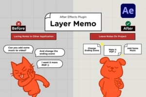 【AE脚本】AE合成图层添加注释说明脚本工具 Layer Memo v1.0.0 汉化版 +使用教程