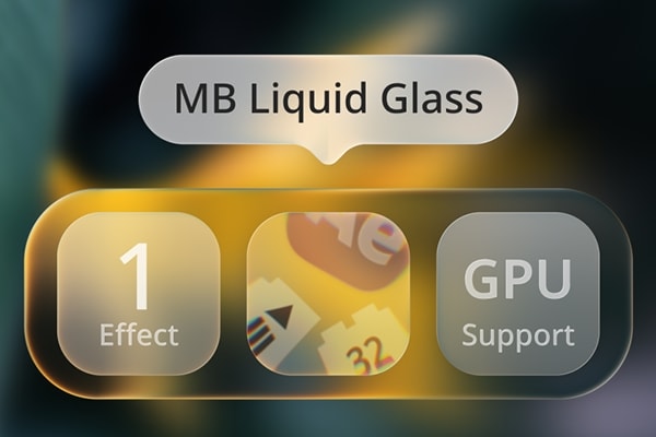 【AE插件】液态磨砂玻璃透明折射模糊效果 MB Liquid Glass v1.0.3 Win/Mac汉化版 +使用教程