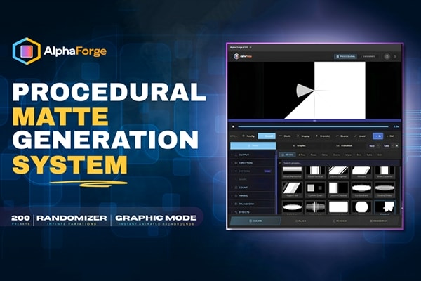 【AE脚本】200+动态图形遮罩动画转场预设 AlphaForge v1.0.0 汉化版 +使用教程