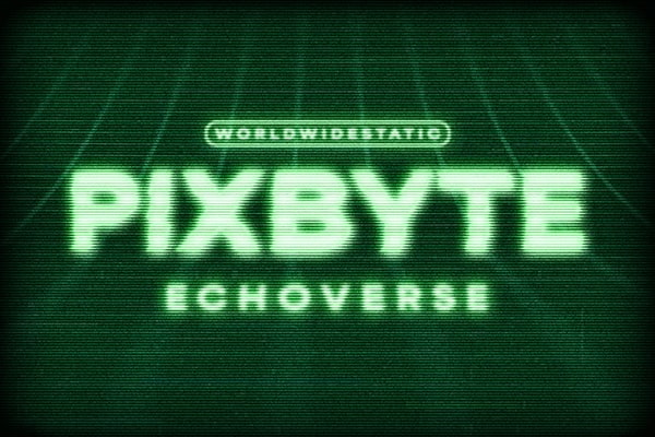 【PSD模板】复古CRT电视显示器扫描线故障发光光晕文本特效 Pixbyte Scanline Glitch Text Effect