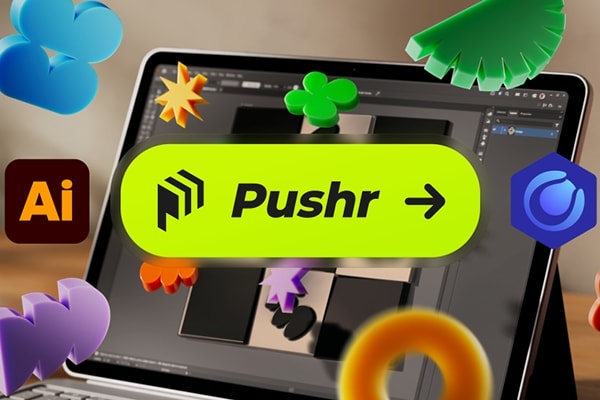 【AI/C4D插件】一键导入 Illustrator 矢量设计至 Cinema 4D 同步桥接插件 Pushr v1.0.1 +使用教程