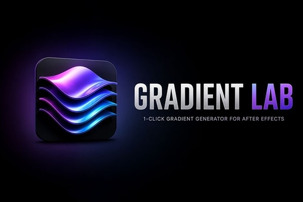 【AE脚本】AE流体动态流体渐变背景动画生成器 Gradient Lab v1.0.0 汉化版