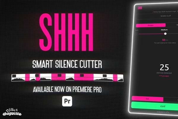 【PR脚本】自动检测删除时间线静音片段 Shhh v1.0.0 汉化版 +使用教程