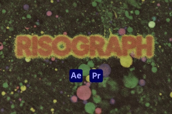 【AE/PR插件】复古半色调网点孔版印刷油墨纹理艺术特效插件 Risograph v1.0.0 Win/Mac汉化版